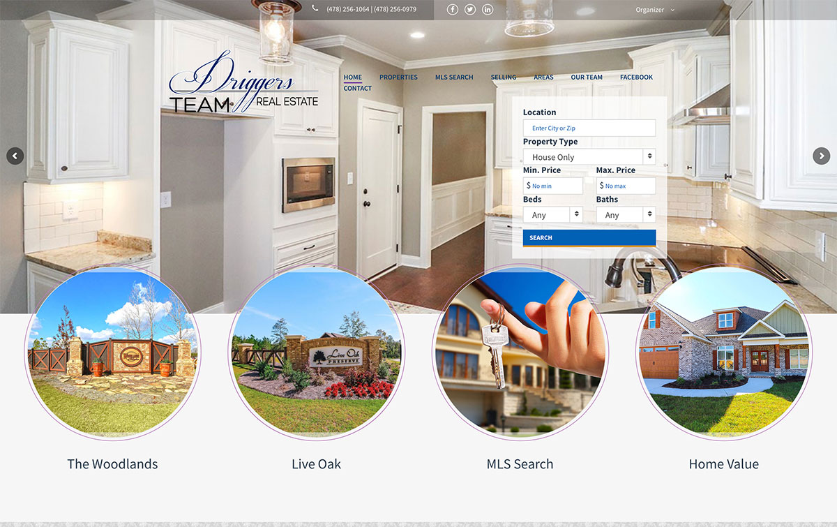 Driggers Team Real Estate Creative design