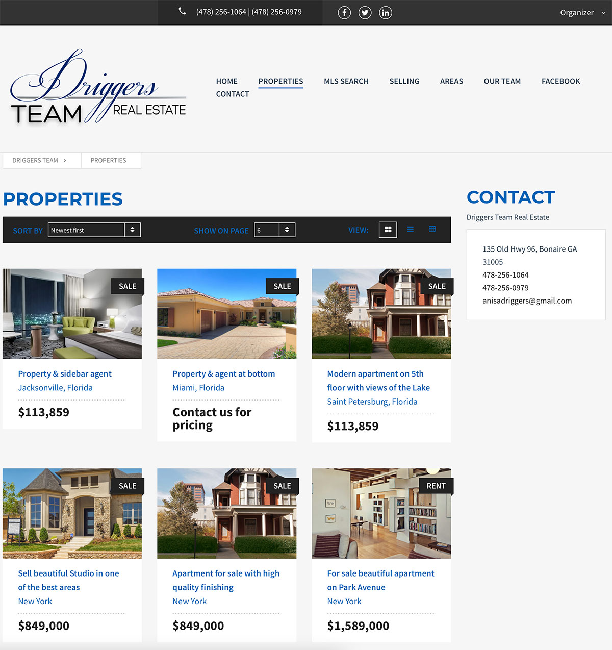 Driggers Team Real Estate Creative design