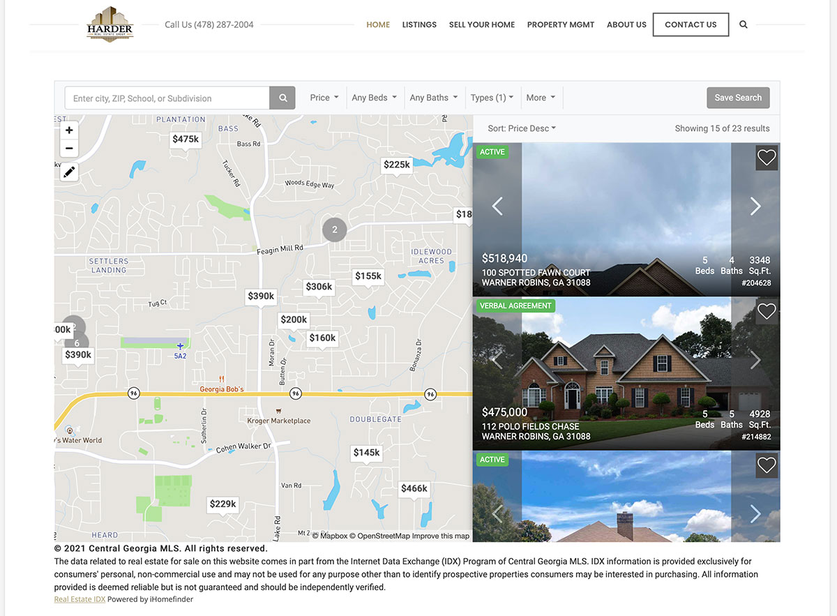 Harder Real Estate Group Creative design
