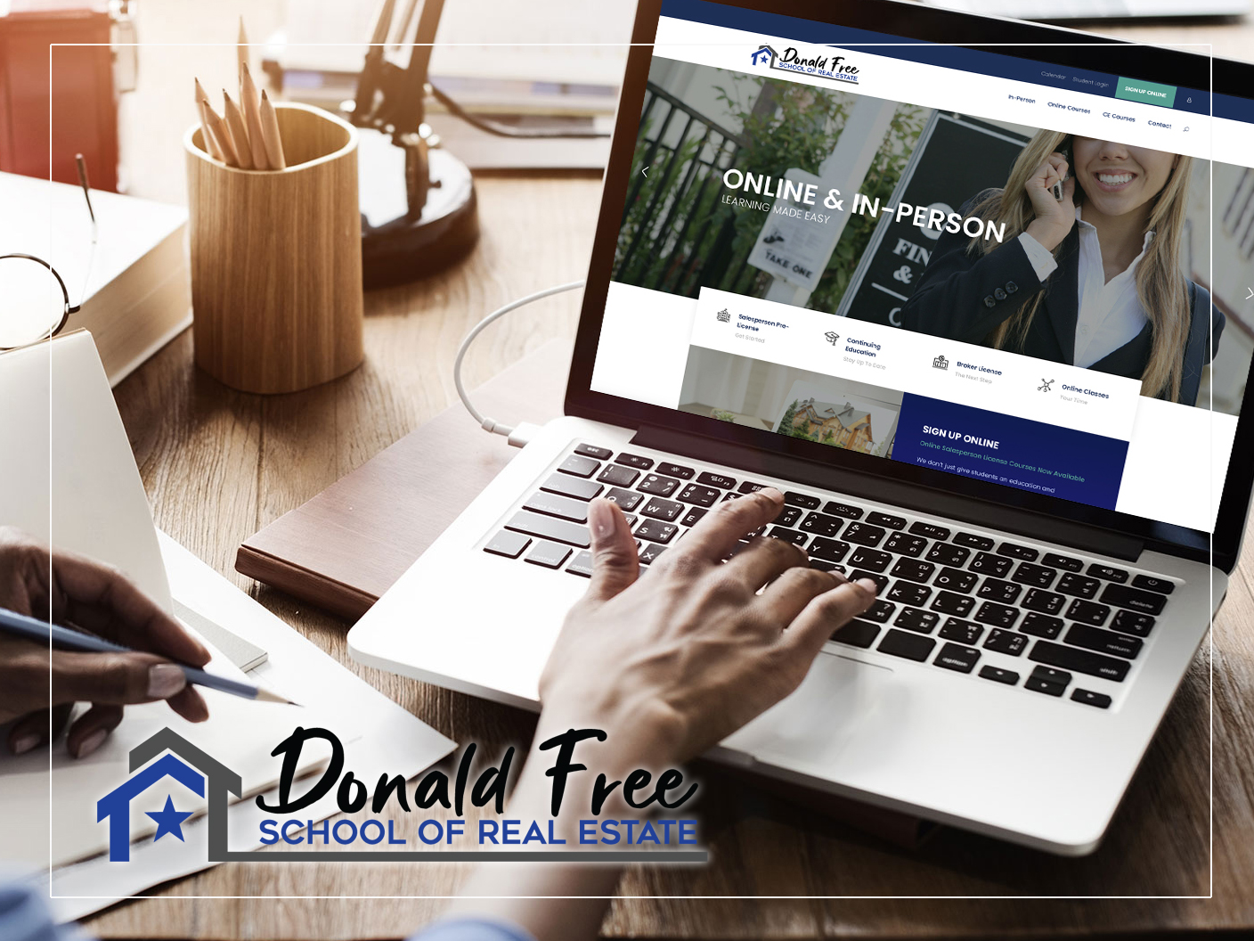 Donald Free School of Real Estate Creative design