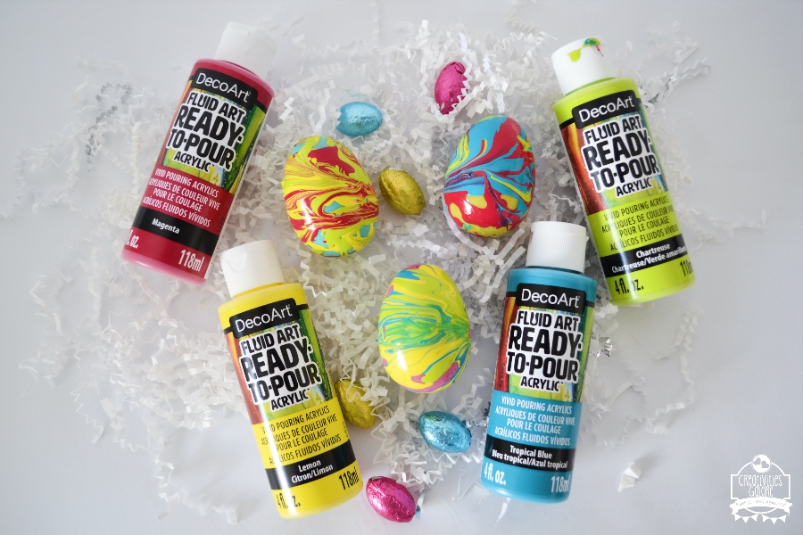 How to Paint Plastic Easter Eggs with the help of DecoArt