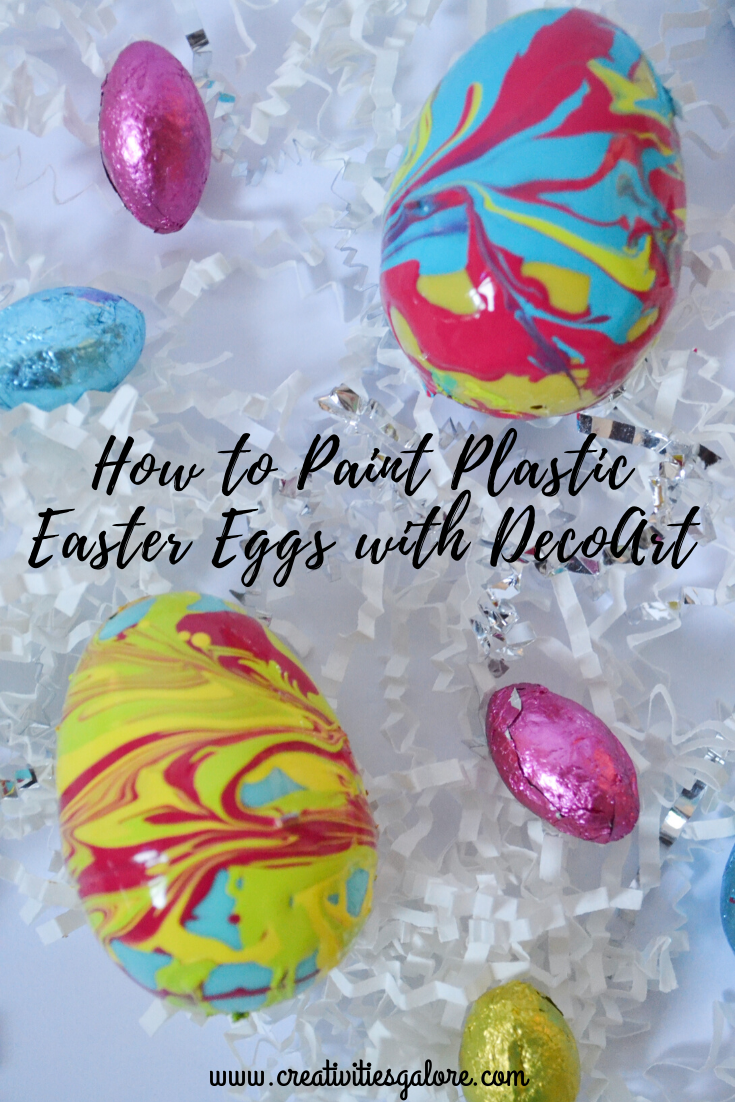 How to Paint Plastic Easter Eggs with the help of DecoArt