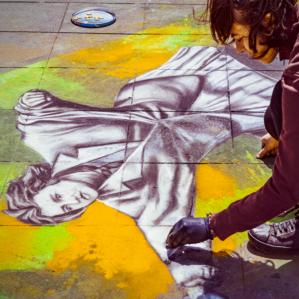 Create Stunning Sidewalk Chalk Art