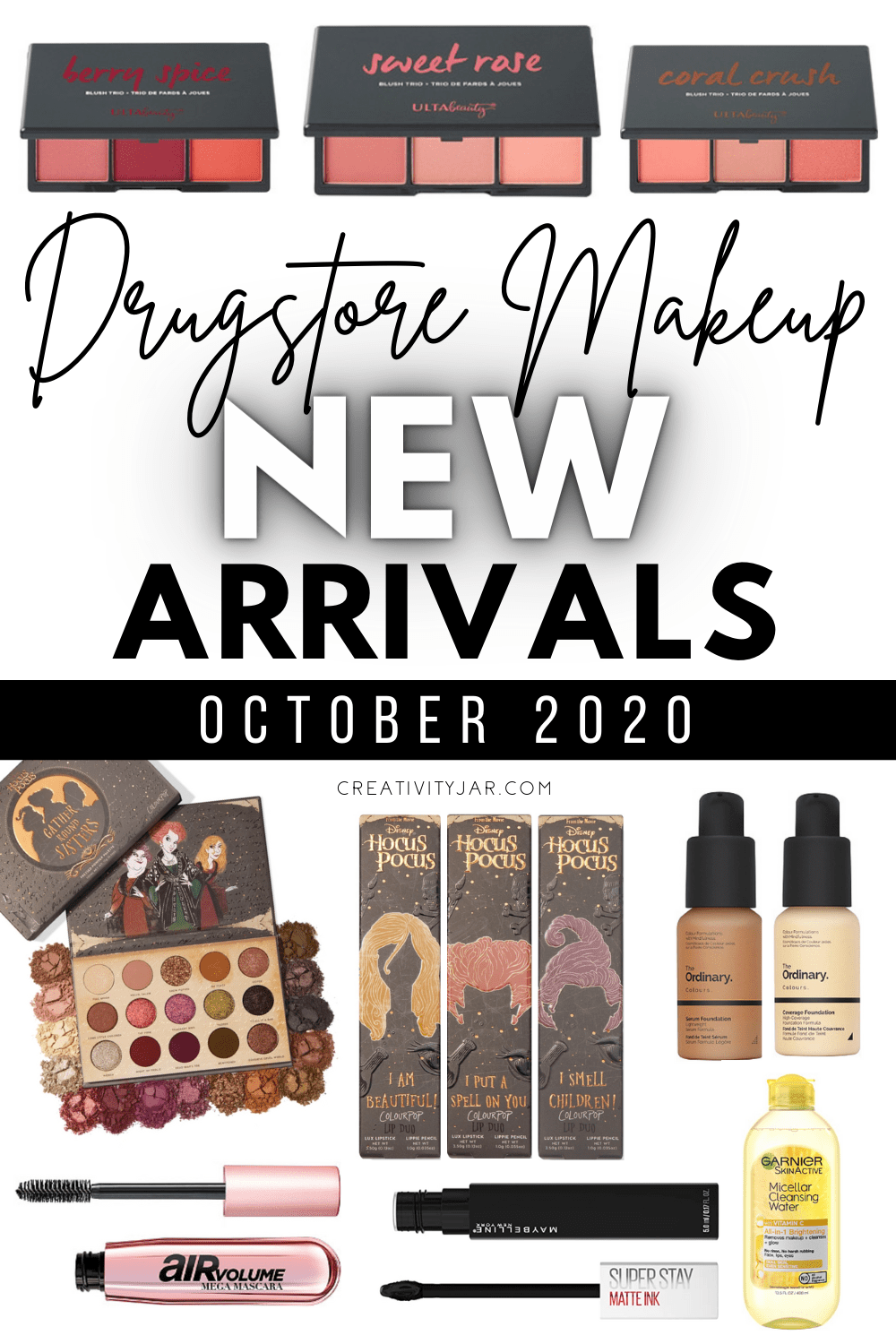 New Drugstore Makeup October 2020 Creativity Jar