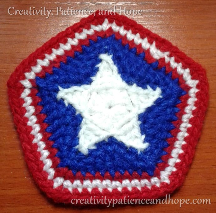 American Star Coaster Free Crochet Pattern Creativity, Patience