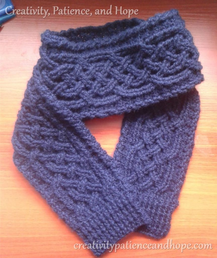 Aran Scarf Free Crochet Pattern Creativity, Patience, and Hope