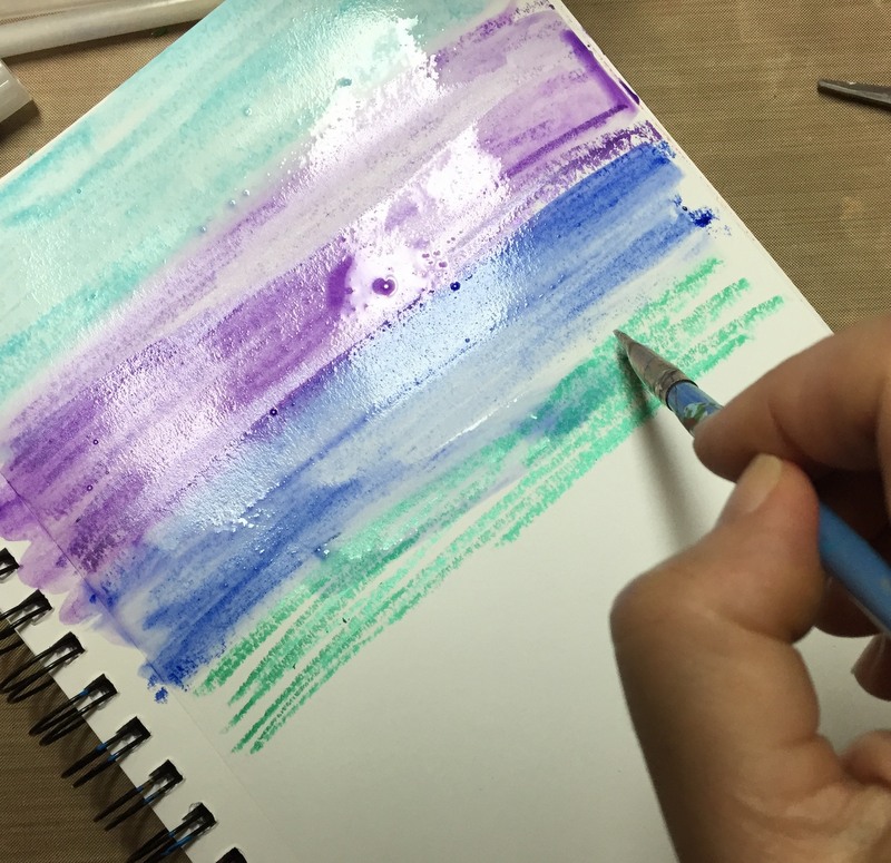 10 things to do with gelatos(or watercolor crayons