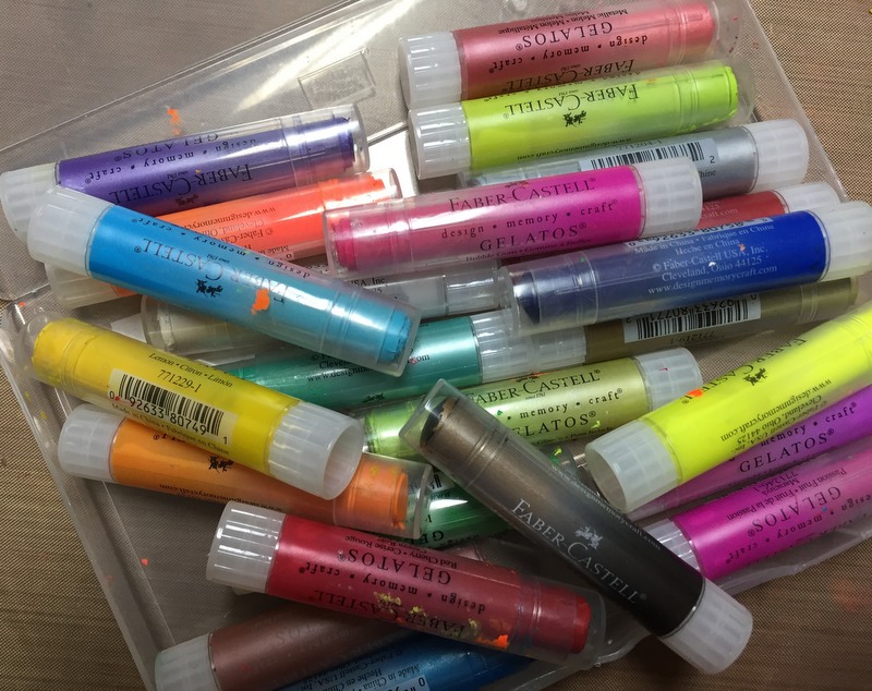 10 things to do with gelatos(or watercolor crayons