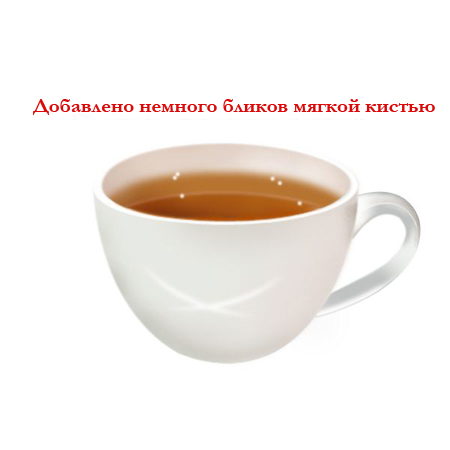 как нарисовать ручку у кружки