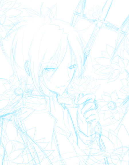 как нарисовать аниме в пейнте