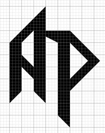 рисовать по клеточкам текст