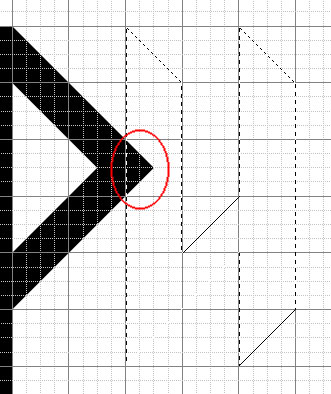 рисовать по клеточкам текст