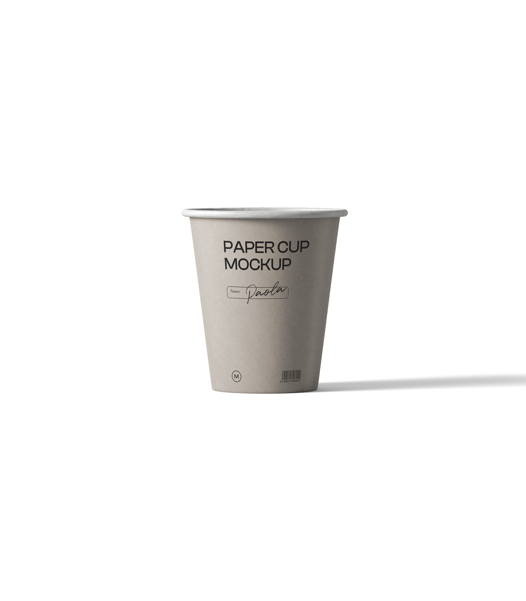 Paper Cup Mockup V4 Top View Mockup store Creatoom
