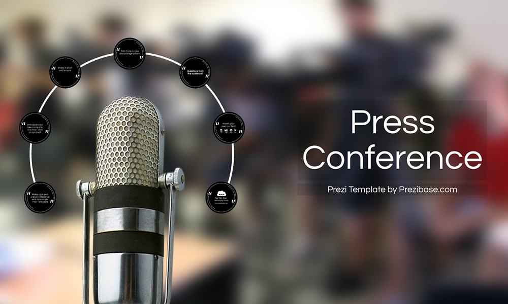 Press Conference Prezi Presentation Template Creatoz collection