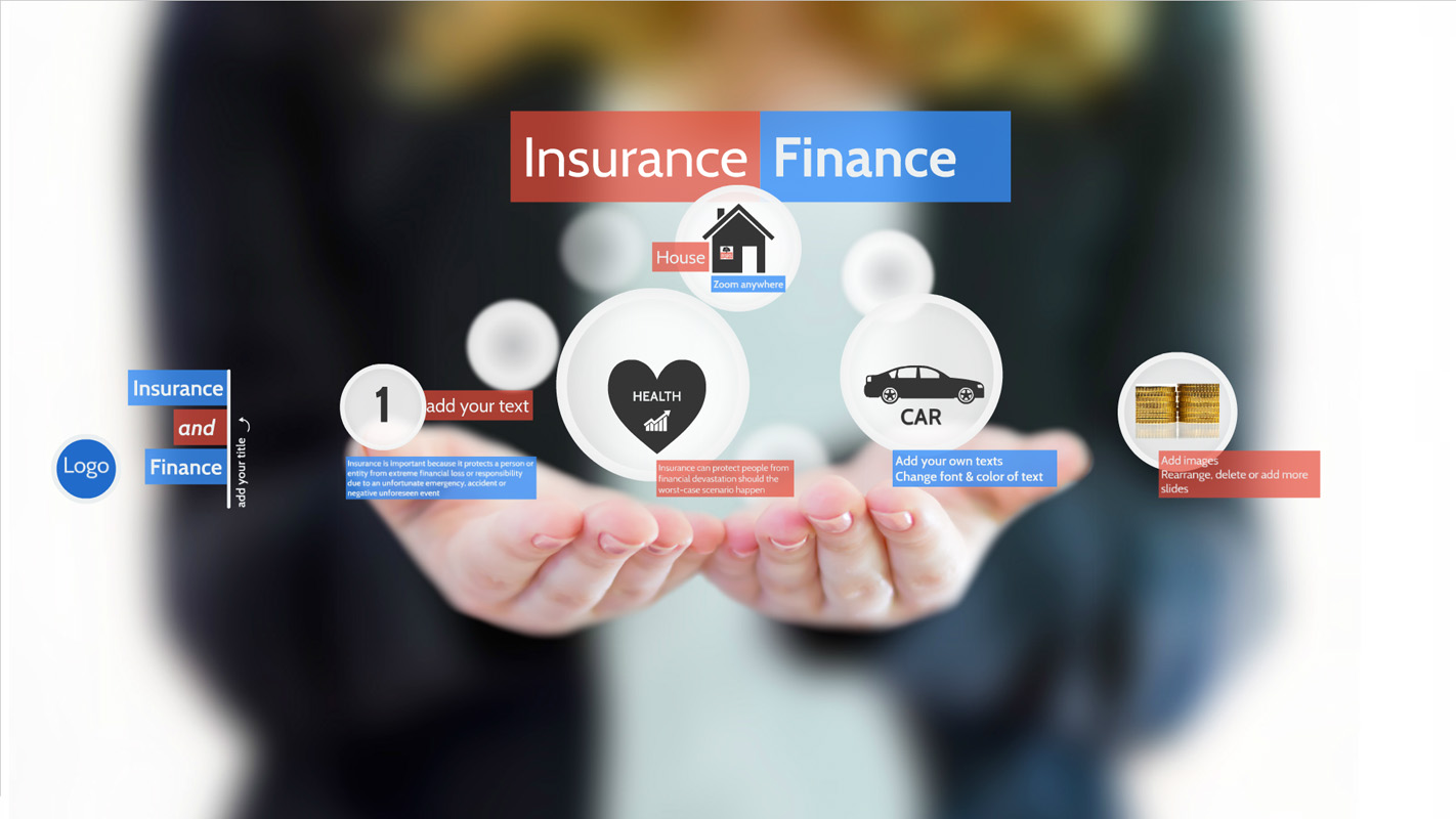 Insurance and Finance Prezi Presentation Template Creatoz collection