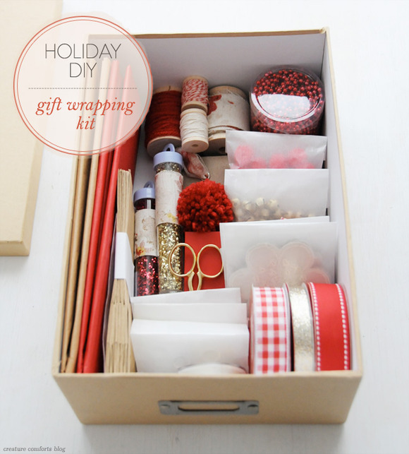 DIY Gift Wrapping Kit Home Creature Comforts daily inspiration