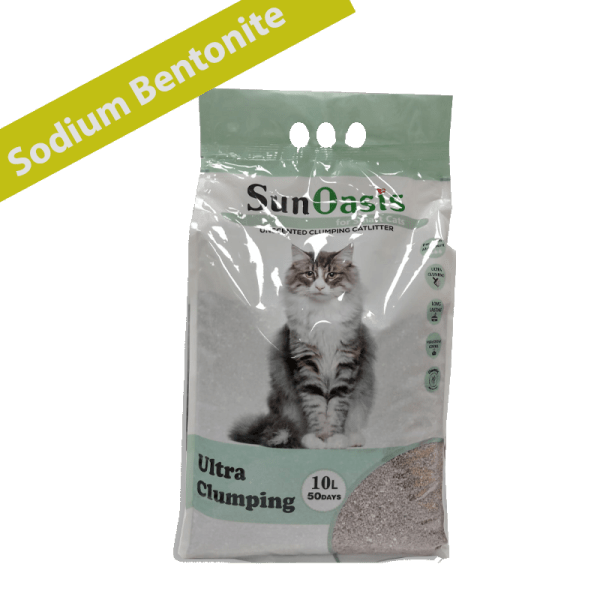 cat litter Sun Oasis clumping cat litter (Sodium Bentonite