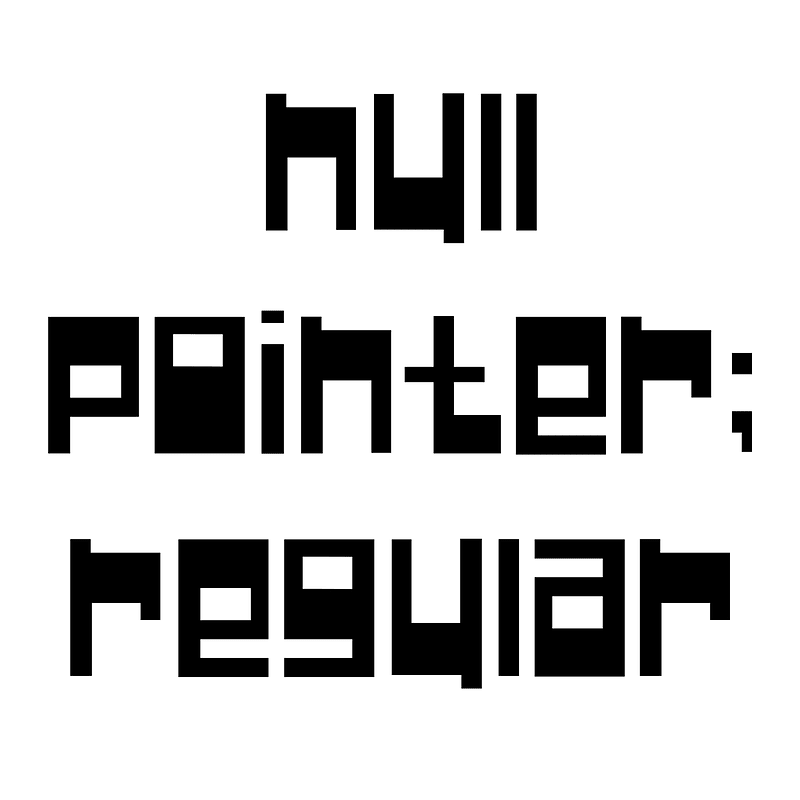 Null Pointer; Regular Creazilla