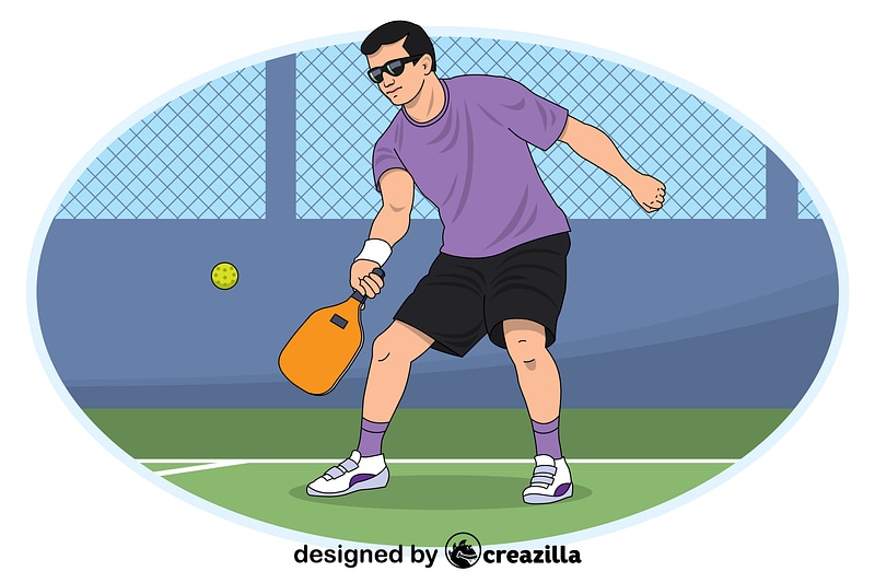 Pickleball vector. Free download. Creazilla