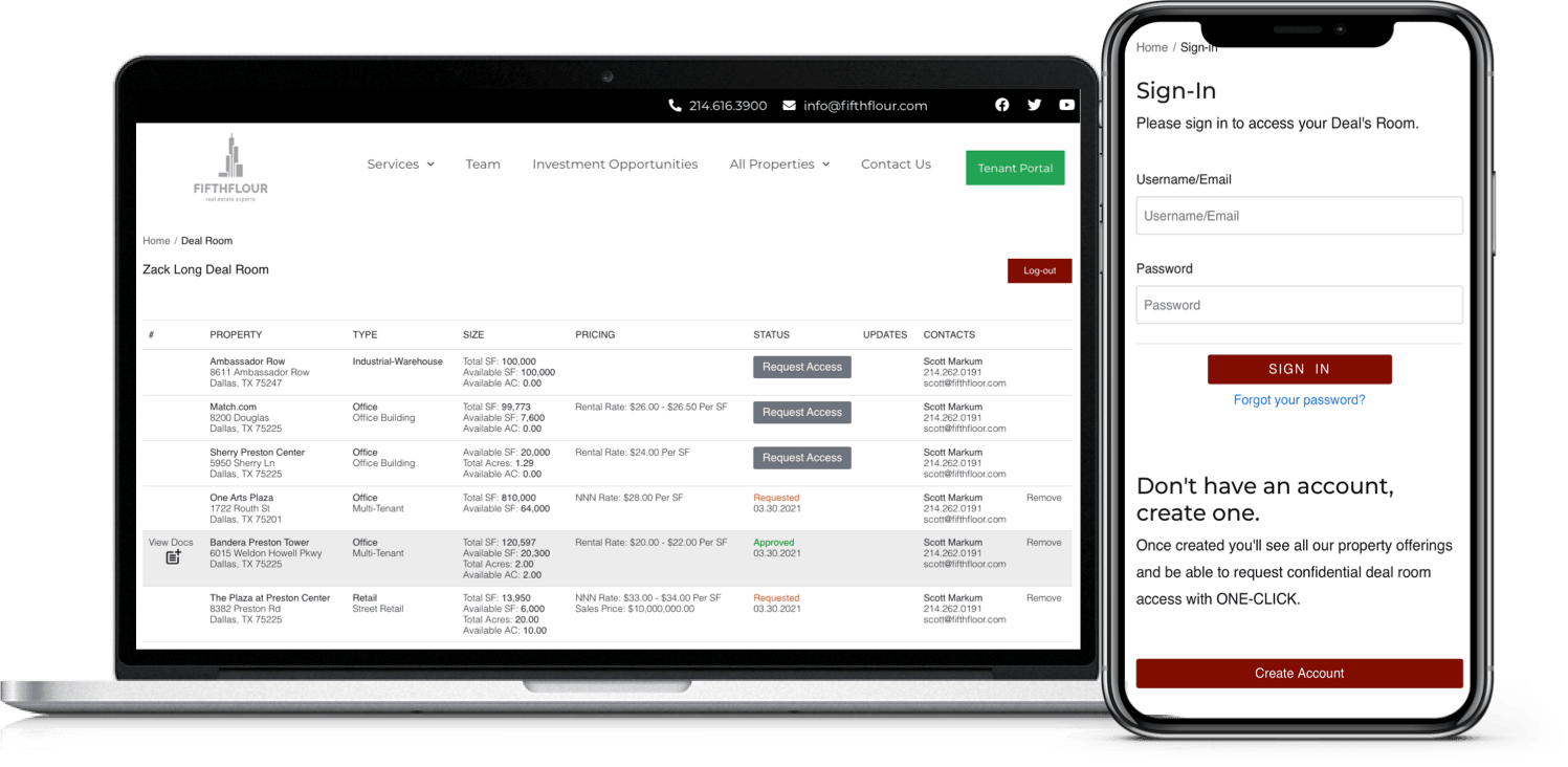 CRE Cloud Solutions Commercial Real Estate Website Solutions