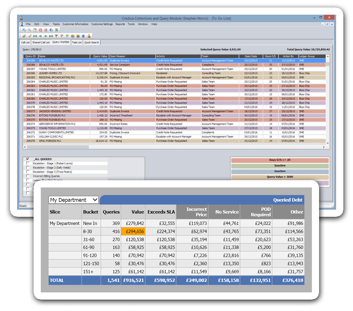 Query Management Software for Business Credica