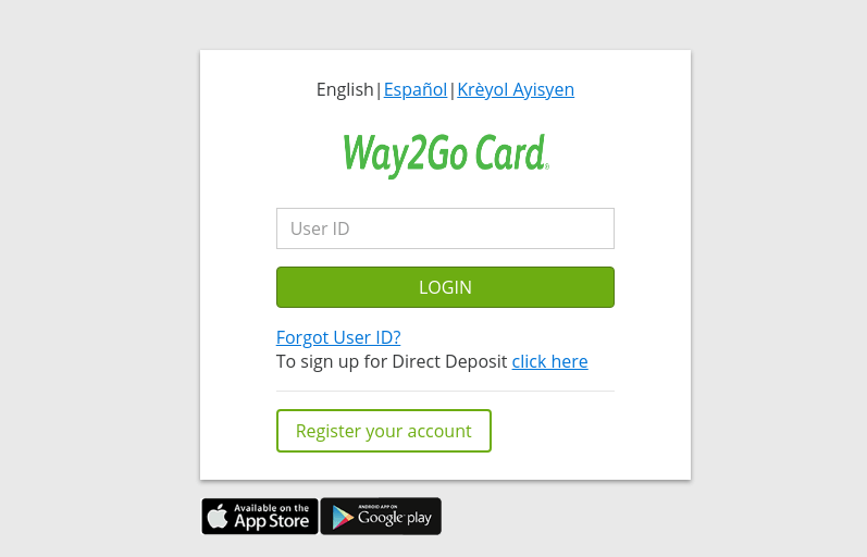 Login To Your Way2Go Card Account Credit Cards Login
