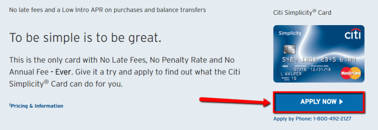How to Apply to Citibank Simplicity Credit Card CreditSpot