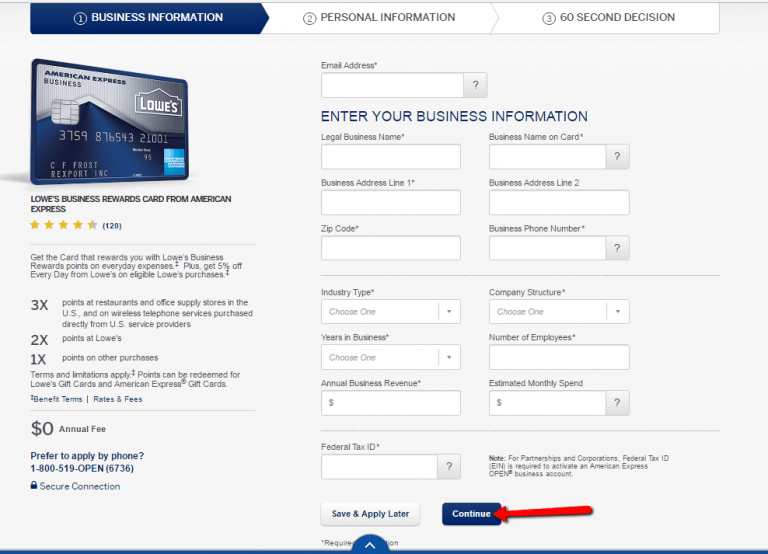 How to Apply to Lowe's Business Rewards Credit Card CreditSpot