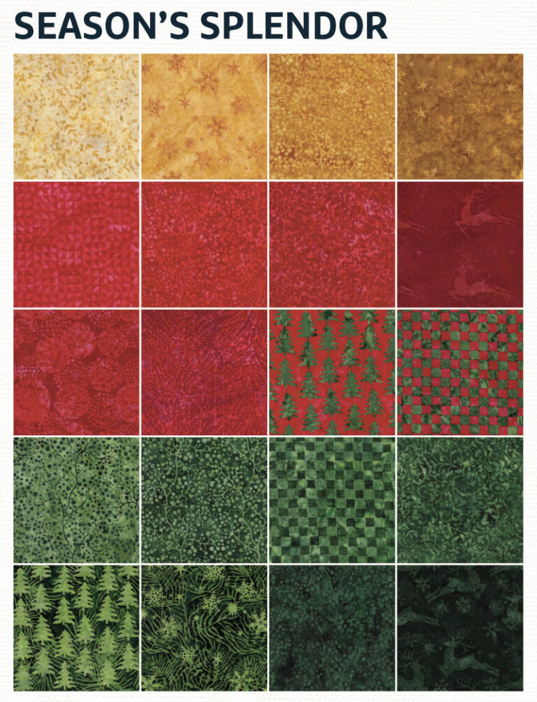 Island Batik IB Stack ST Season’s Splendor CREEKSIDE QUILTS
