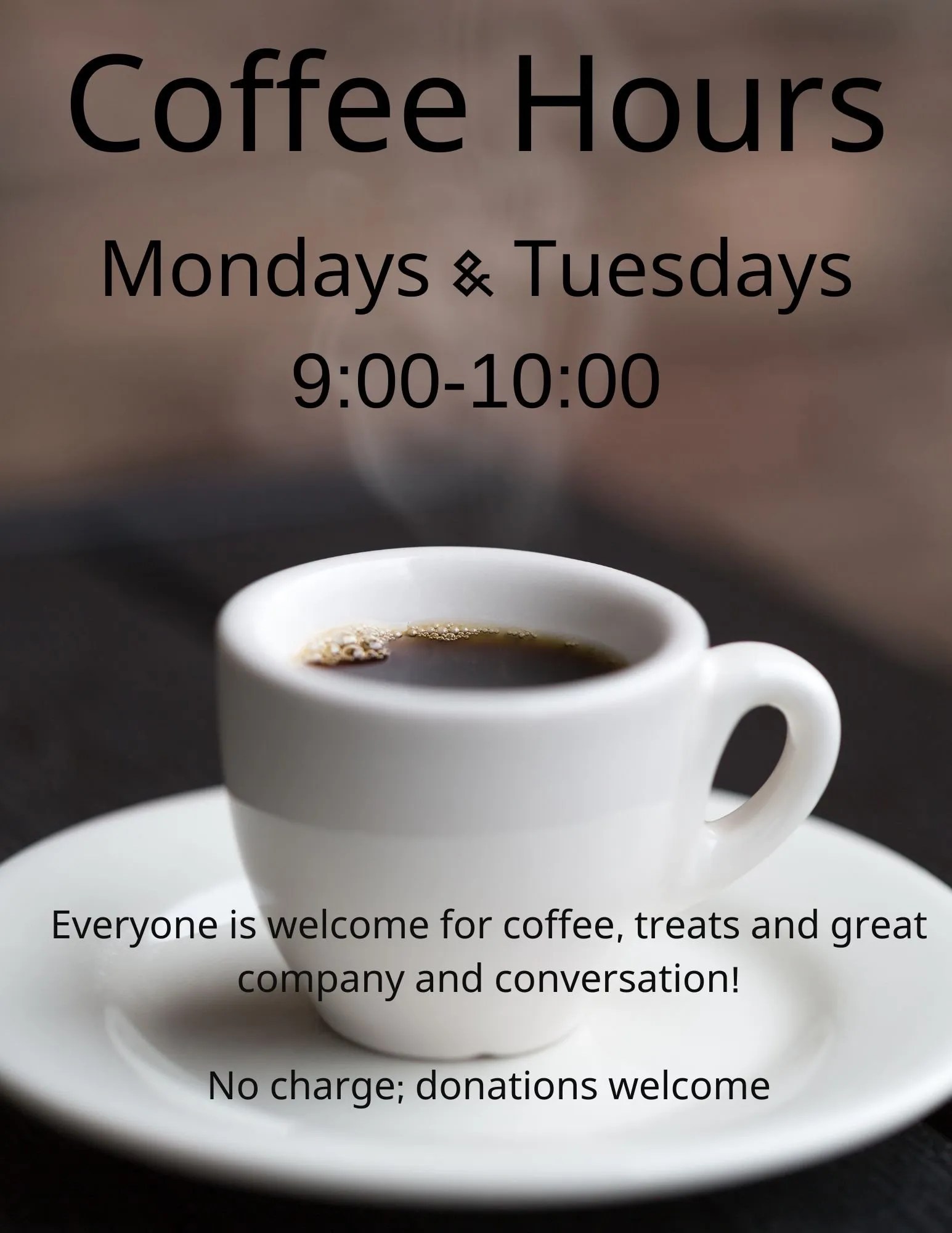 Creekside Coffee Hour Creekside Place, Inc.