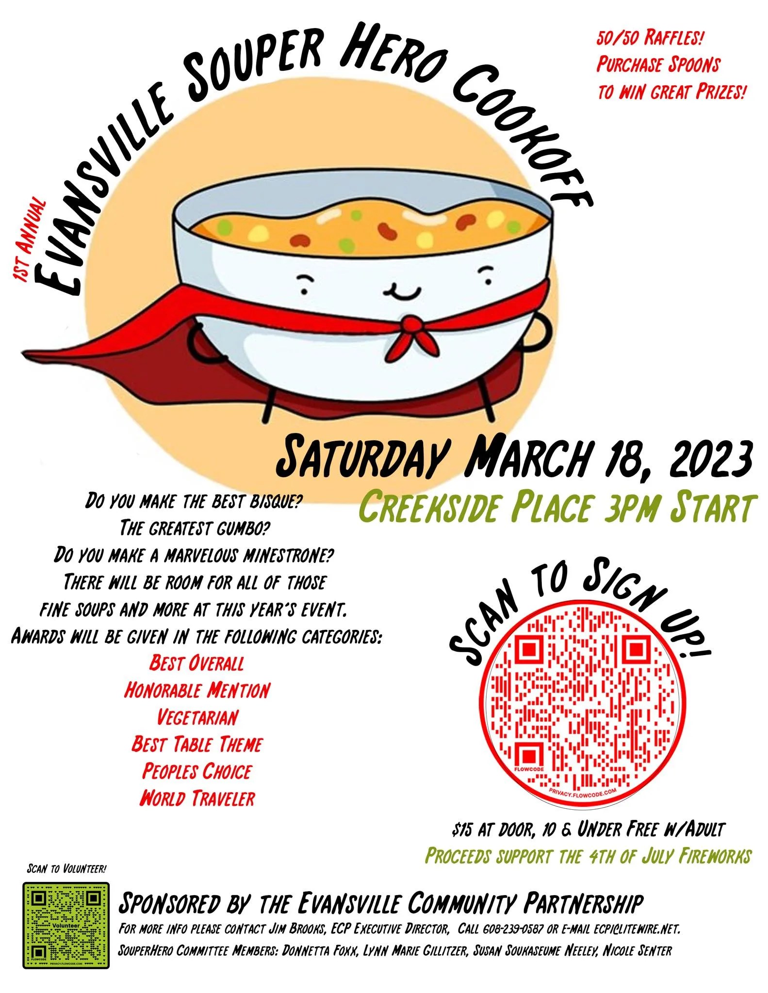 Evansville Souper Hero Cookoff Creekside Place, Inc.