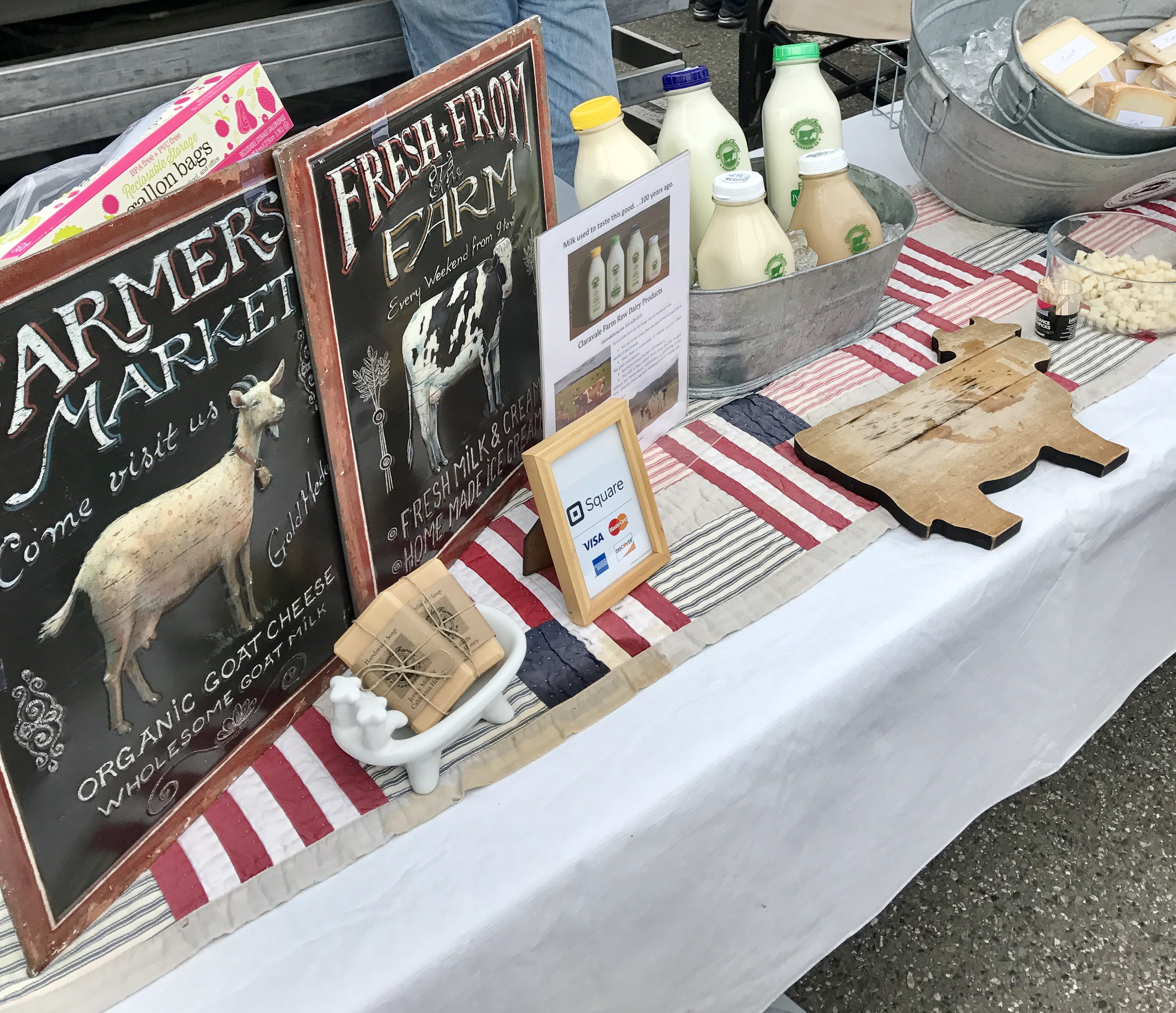 Goats’ Milk at the Farmers’ Market Creekside