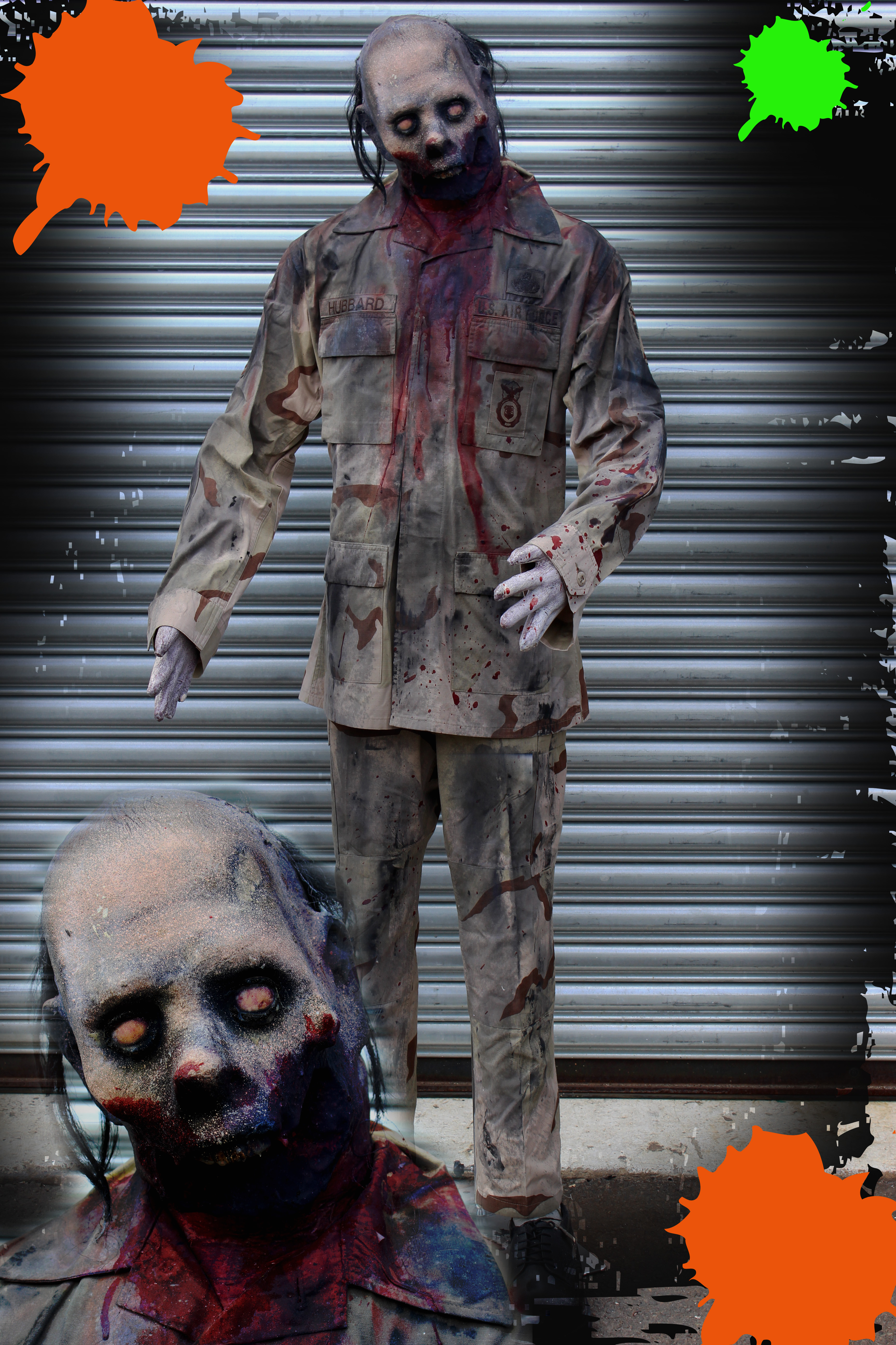 Paintball zombies Creepy Collection Haunted House & Halloween Props