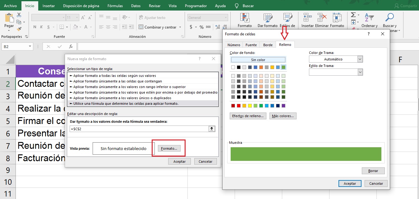 ¿Cómo hacer un checklist en Excel con casillas de