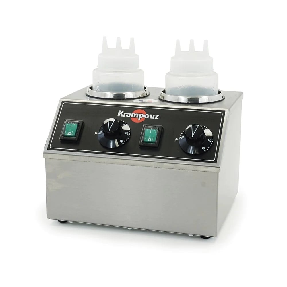 Chocolate warmer Sauce warmer, Twin Bottle Crepe World