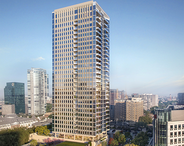 Crescent Real Estate’s Maple Avenue tower, where rents start at 4,000