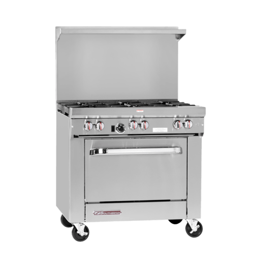 Range, 36", 6 Open Burners Crest Foodservice Equipment, Inc