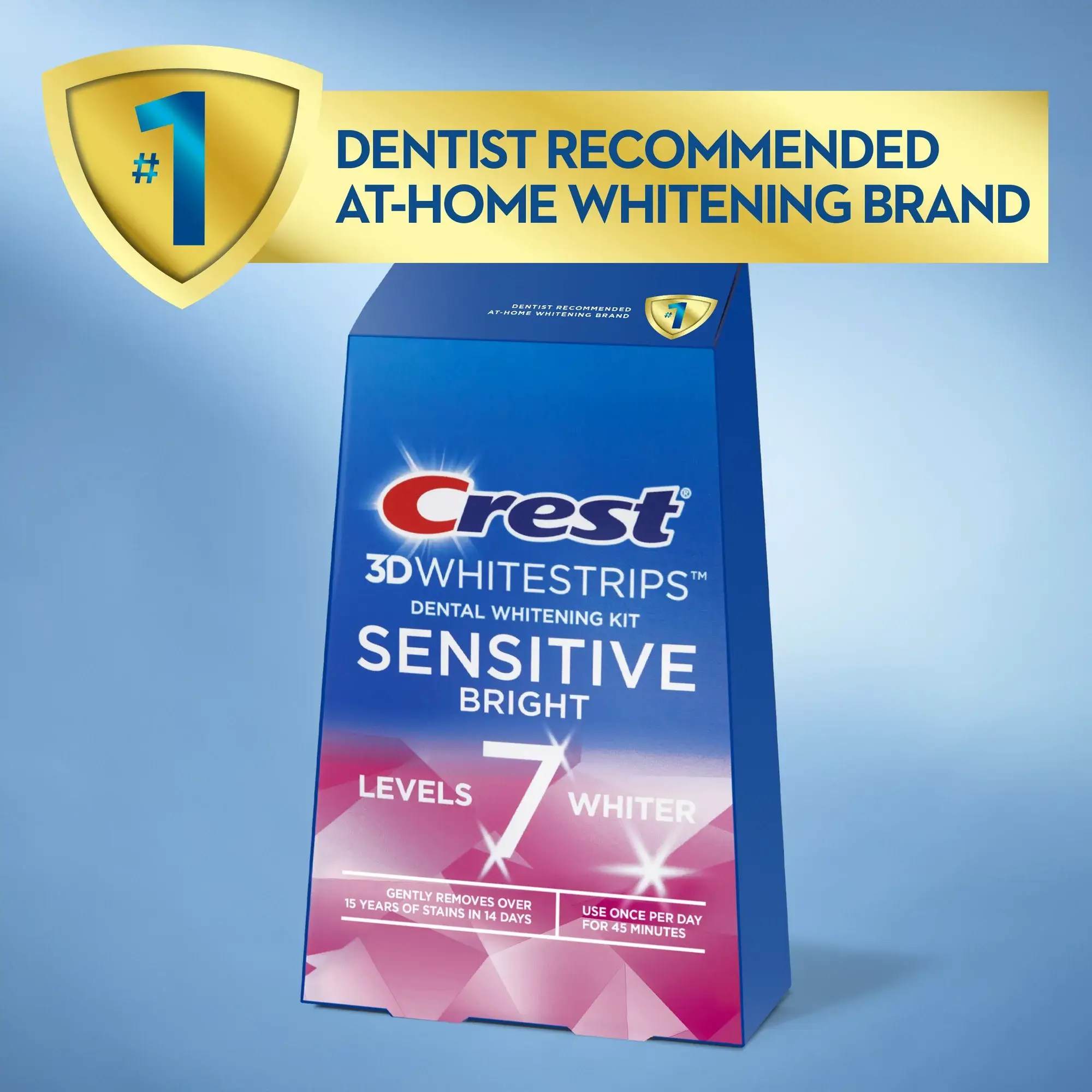 Crest 3D Whitestrips Sensitive Bright Fullbox sealed
