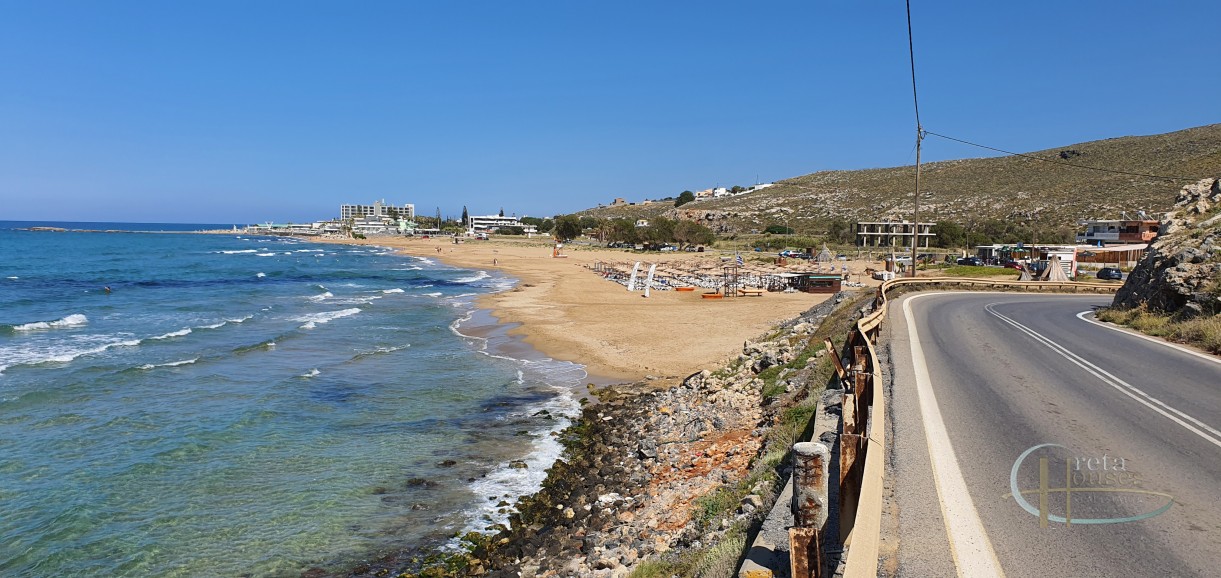 Sea front plot in a fabulous location For Sale in Gouves Crete