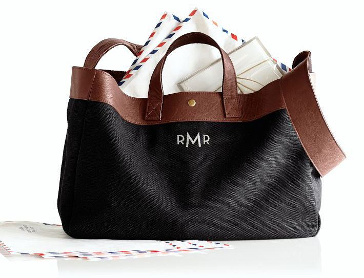 Monogram Tote Bags from Mark & Graham Crewlade
