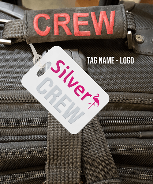 Silver AIrways CREW Luggage Tags Crew Luggage Tags Customized Luggage Tags for your Airline