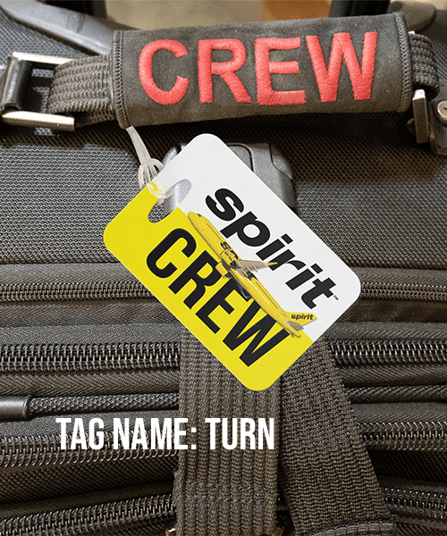 Spirit CREW Luggage Tags Crew Luggage Tags Customized Luggage Tags