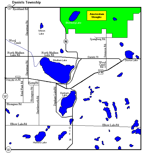 Real estate in Daniels Township County Wisconsin Imagemap