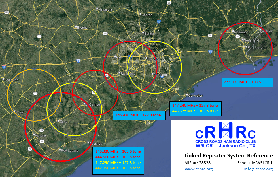 Repeaters Database Cross Roads Ham Radio Club