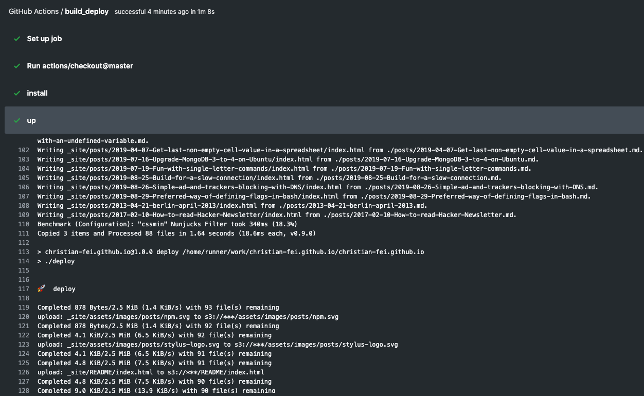Deploy Eleventy site with Github Actions on AWS S3 cri.dev