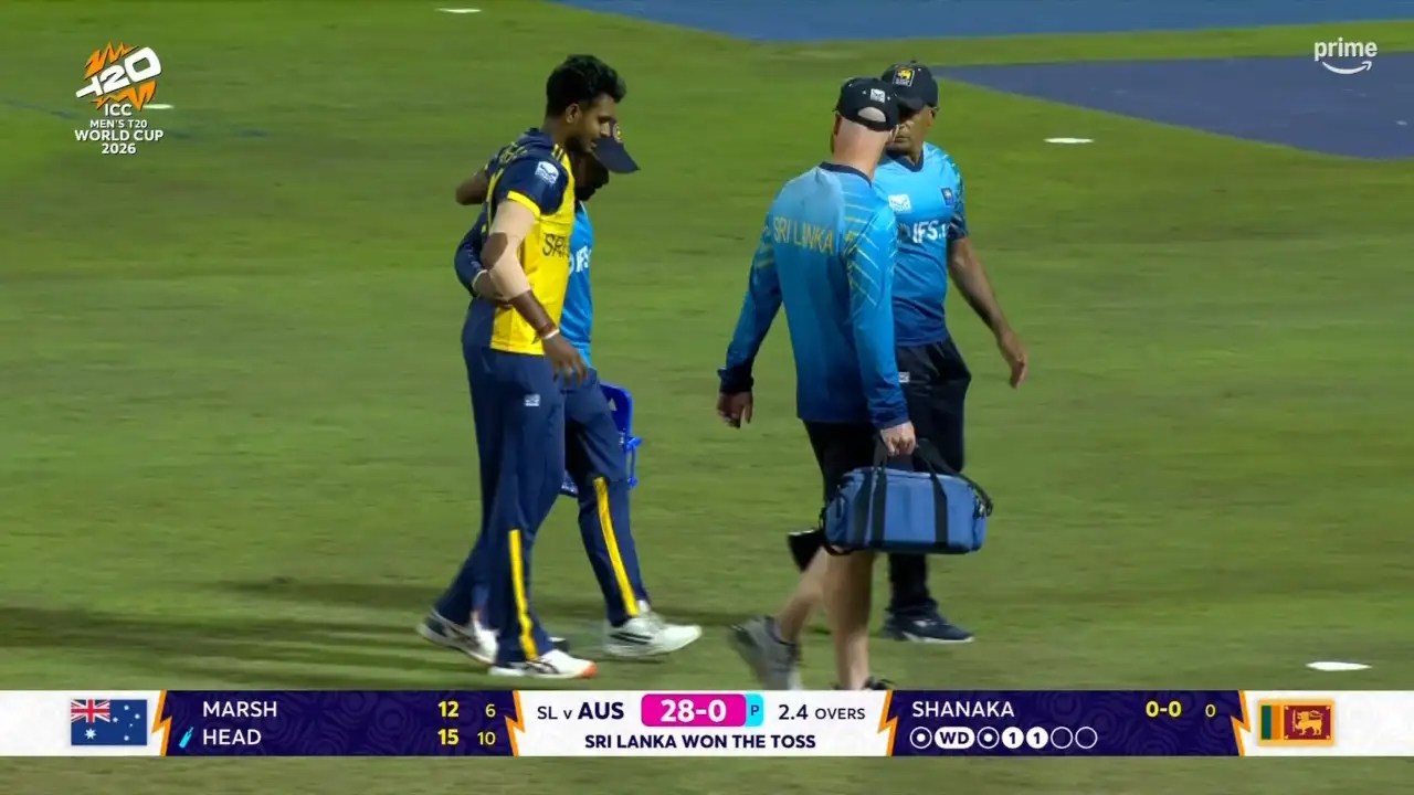 Matheesha Pathirana walks off against Australia as Sri Lanka suffer another huge injury blow Matheesha Pathirana walks off against Australia as Sri Lanka suffer another huge injury blow