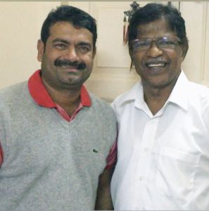 coach Mahesh Yetkar Sir with his guru Coach Sir Vidhyadhar Paradkar