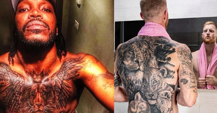 Rajasthan Royals And Kings Xi Punjab Engage In A Funny Banter Over Ben Stokes And Chris Gayle Tattoos | Crickettimes.com 365_x_700_jpg