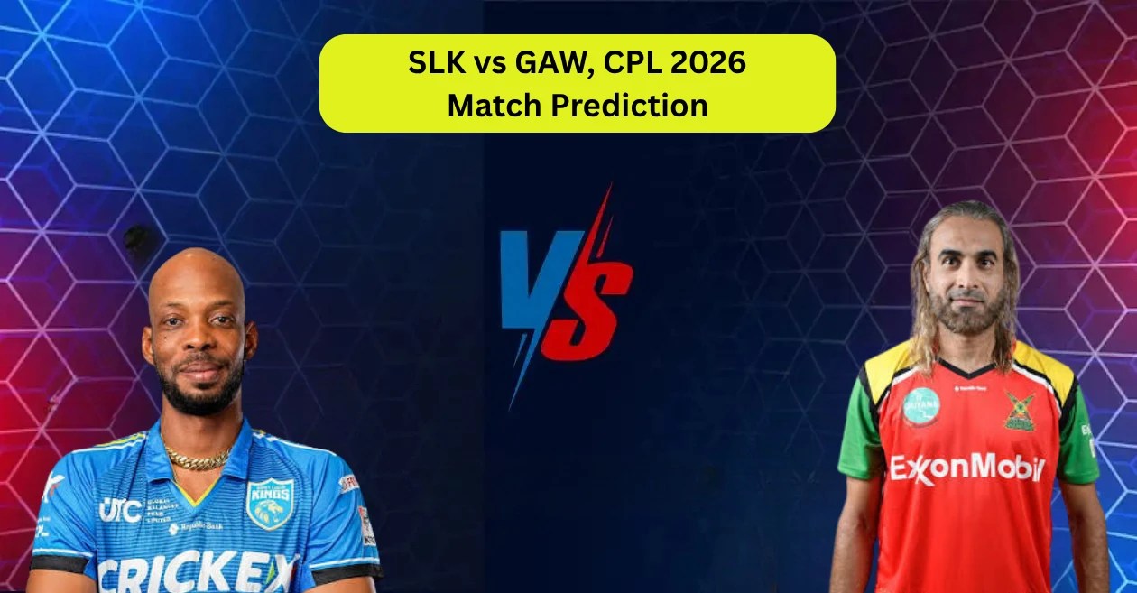 SLK vs GAW, CPL 2026, Match Prediction: Who will win today’s game between Saint Lucia Kings and Guyana Amazon Warriors?