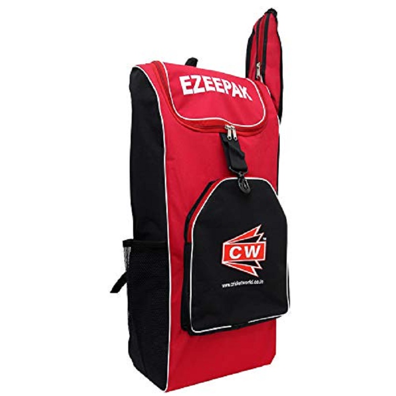 CW EZEEPAK Red Black Cricket Kit Bag for Men Full Size Kit Bag Tool Kit